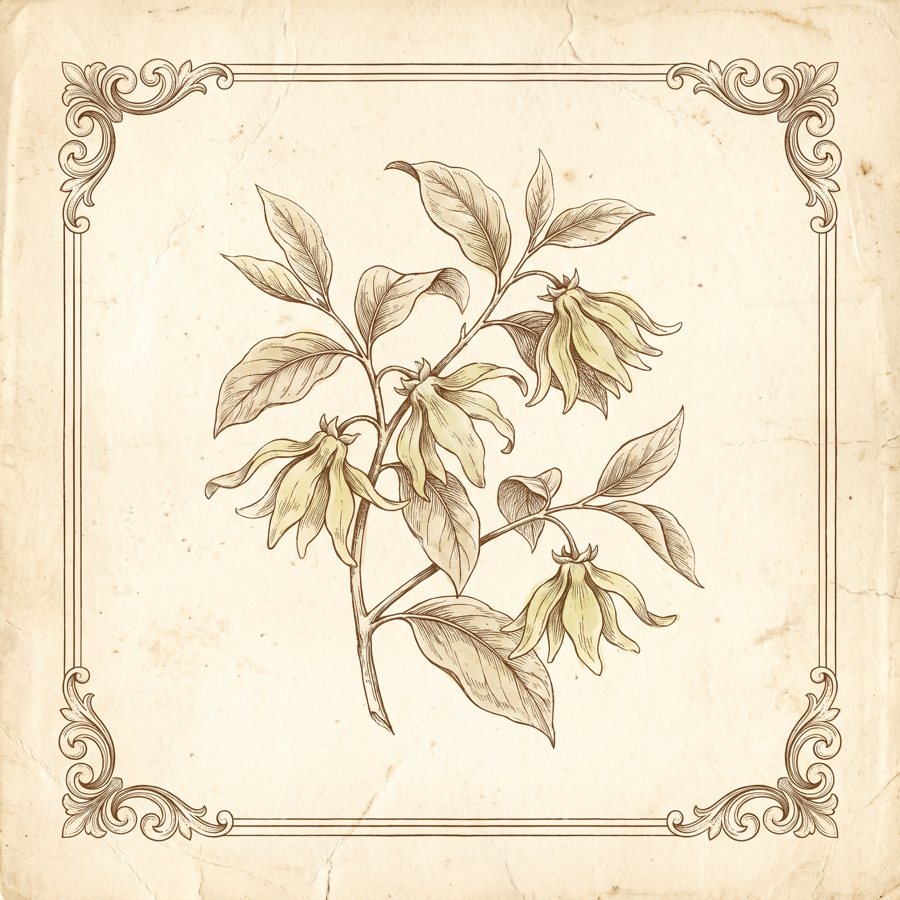 Ylang-ylang, fleurs blanches